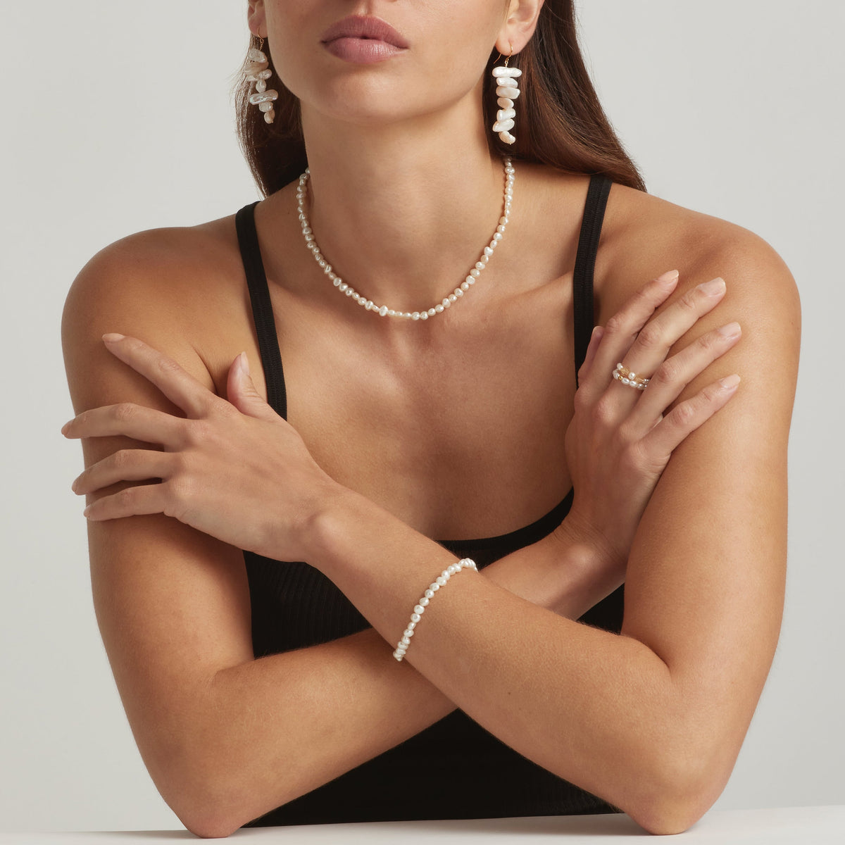 14K Gold Filled Lachelle Baroque Pearl Necklace
